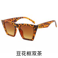 New Fashion Cat-eye Sunglasses Transparent Colorful Frame Retro Sunglasses sku image 7
