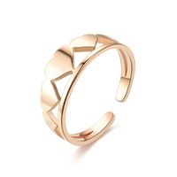 Anillo Simple De Acero De Titanio Ajustable A La Moda, Joyería De Oro De 24 Quilates Para Mujer sku image 9