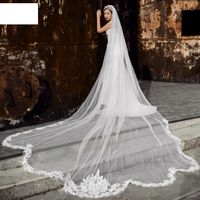Fashion Wedding Veil High-grade Lace Mopping Soft Yarn Long Veil main image 1
