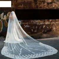 Fashion Bridal Veil Pearl Lace Large Trailing Yarn main image 1