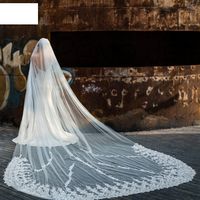 Fashion Bridal Veil Pearl Lace Large Trailing Yarn main image 2