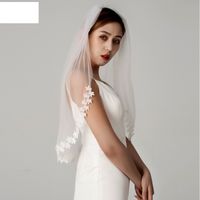 Fashion Simple Bridal Veil Lace Trailing Long Veil main image 3