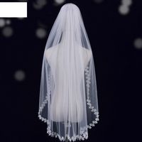 Fashion Simple Bridal Veil Lace Trailing Long Veil main image 4