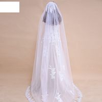 Fashion Retro Veil Embroidery Sequins Leaves Veil main image 5