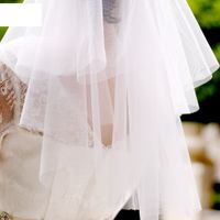 Fashion Simple Double-layer Veil Crown Veil Wedding Veil main image 3
