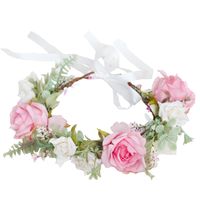 Fashion Garland Headwear Wholesale Art Rose Bridal Simulation Flower Hair Accessories main image 6