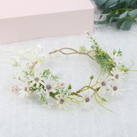 Fashion Wreath Headwear Hand-woven Fabric Small Daisy Flower Rattan Corolla main image 5