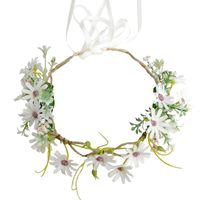 Fashion Wreath Headwear Hand-woven Fabric Small Daisy Flower Rattan Corolla main image 6