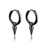 Fashion Stainless Steel Tassel Single Point Cone Earrings Single main image 1