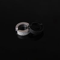 Simple Solid Color Titanium Steel Frosted Ear Clips main image 2