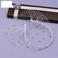 Fashion Simple Solid Color Diamond Veil Bridal Headwear sku image 1