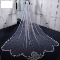 Fashion Wedding Veil High-grade Lace Mopping Soft Yarn Long Veil sku image 1