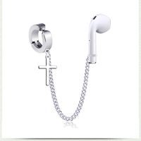 Headphones Anti-lost Earrings Titanium Steel Ear Holes Ear Clip Single sku image 6