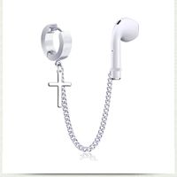 Headphones Anti-lost Earrings Titanium Steel Ear Holes Ear Clip Single sku image 7