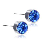 New Color Diamond Titanium Steel Magnetic Stud Earrings sku image 11