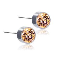 Pendientes Magnéticos De Acero Titanio Con Diamantes De Nuevo Color sku image 15