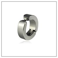 U Shape Plating Titanium Steel Earrings sku image 1