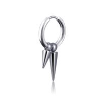 Fashion Stainless Steel Tassel Single Point Cone Earrings Single sku image 9