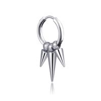 Fashion Stainless Steel Tassel Single Point Cone Earrings Single sku image 13