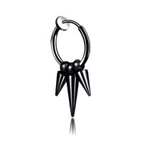 Fashion Stainless Steel Tassel Single Point Cone Earrings Single sku image 16