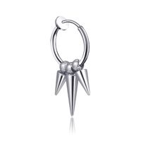 Fashion Stainless Steel Tassel Single Point Cone Earrings Single sku image 14