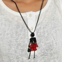 Fashion Jewelry Crystal Ballet Girl Necklace main image 2