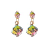 Fashionable All-match Geometric Shape Crystal Earrings main image 5