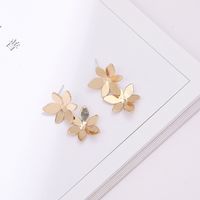 Earrings Female Retro European And American French Earrings Fairy Ins Tide White Camellia Retro Flower Earrings Korea sku image 1