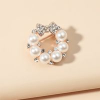Fashion New Jewelry Popular Bow Pearl Brooch main image 3