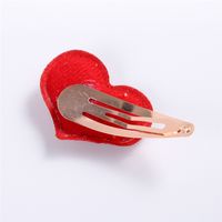 Set Of 2 Cute Heart-shaped Sequined Children&#39;s Hair Clips main image 9