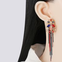 New Geometric Color Tassel Tassel Earrings main image 3