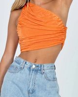 Summer New Knitted One-shoulder Top main image 2