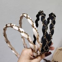 Koreanischen Stil Organza Wickel Strass Twist Stirnband Neue Einfache Haar Fixer Ausflug Haar Zubehör main image 3