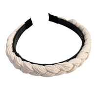 French Style Woven Twisted Braid Headband Non-slip Outer Wear Retro Headband main image 4