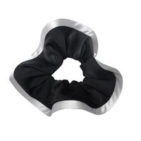 Korean Style Textured Satin Black And White Hair Rope Hair Accessories main image 3