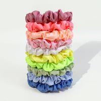 Satin Fabric Headband Female Rubber Bands Simple Headdress Hair Accessories Set Wholesale sku image 3