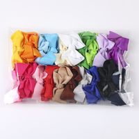 Simple Solid Color Children Thread Handmade Hair Clip 20 Pieces Set main image 2