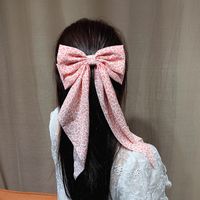 Fashion Floral Long Streamer Hair Rope Vintage Head Rope main image 4