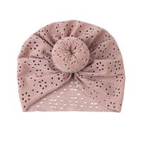 Cute Children's Hat Solid Color Baby Breathable Lace Hat sku image 1