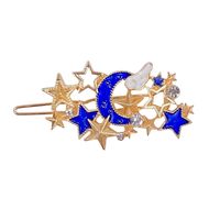 Fashion Starry Sky Metal Barrettes Simple Star Moon Hairpin Hair Accessories main image 4