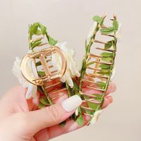Summer Flowers Shaped Metal Grip Barrettes Girl Hairpin Hair Ornaments main image 2