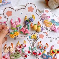 Cartoon Obst Traube Erdbeere Form Kinder Haarband 10 Pcs main image 3