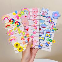 Children's Cute Cartoon Barrettes Princess Elastic Rubber Band Hair Accessories main image 3