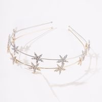 Fashion Shining Starry Sky Rhinestone Metal Headband Diamond-embedded Hair Accessories main image 4