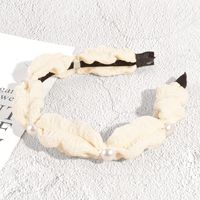 Summer New Pearl Pleated Headband Fabric Hair Accessories sku image 5