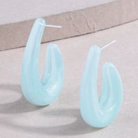Fashion Resin Water Drop Personalized Stud Earrings main image 1