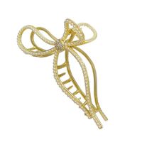 Mode Perle Barrettes Frauen Große Clip Neue Kopfschmuck Bogen Geometrische Grip main image 3