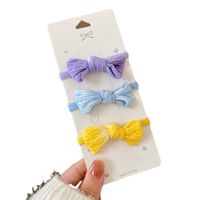 Gradient Candy Color Bow Hair Rope Hair Band Ponytail Rubber Band Wholesale main image 2