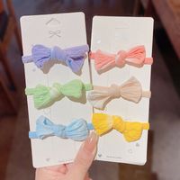 Gradient Candy Color Bow Hair Rope Hair Band Ponytail Rubber Band Wholesale main image 1