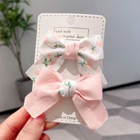 2 Piezas De Accesorios Para El Pelo De Horquilla De Colores De Princesa Linda Con Lazo De Barrettes De Moda sku image 3